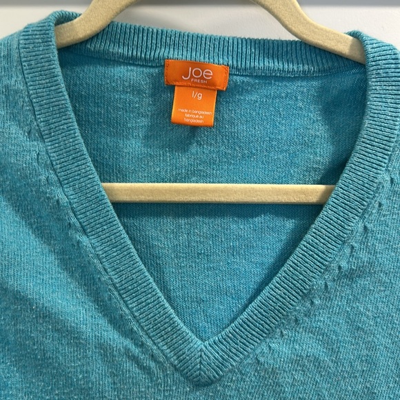 Joe Fresh Large Light Blue Sweater - Picture 2 of 3